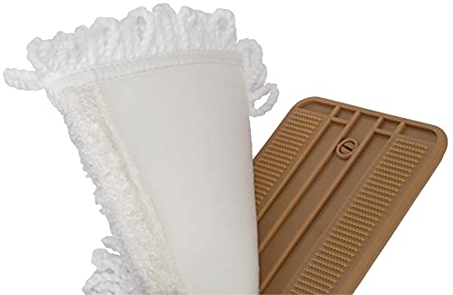 Harper Live.Love.Clean. Bamboo 2-in-1 Smooth Surface Wet/Dry Dust Mop with (2) Washable Pads for Cleaning Dust, Pet Hair & Fine Dry Dirt - style: Bamboo Wet/Dry Dust Mop