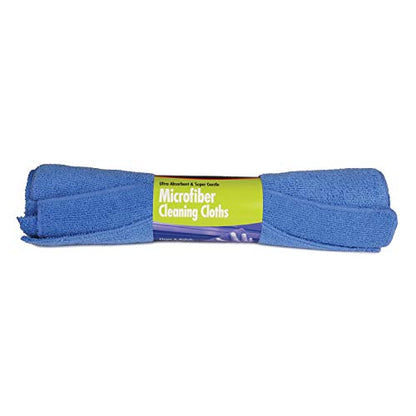 Buffalo 65001 Ultra Absorbent and Super Gentle Microfiber Cleaning Cloths - Blue, 3 Pack