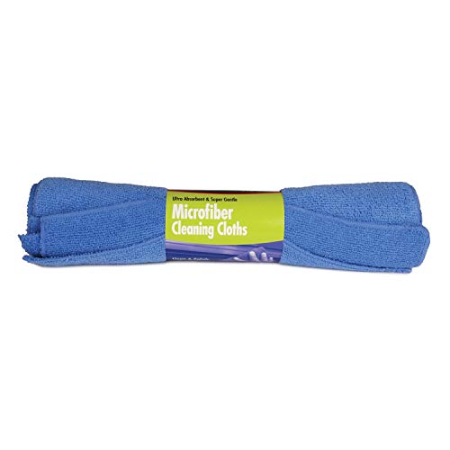 Buffalo 65001 Ultra Absorbent and Super Gentle Microfiber Cleaning Cloths - Blue, 3 Pack