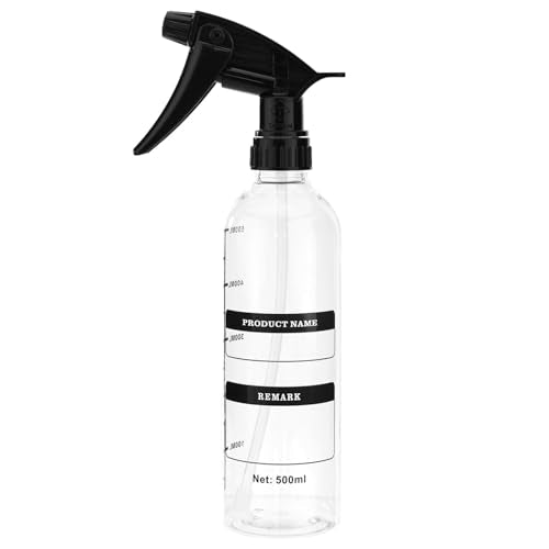 Plastic Spray Bottle With Adjustable Nozzle And Trigger– Heavy Duty Garden Water Spray Bottle For Home Cleaning And Plants Yellow Black One Size - color: Yellow Black