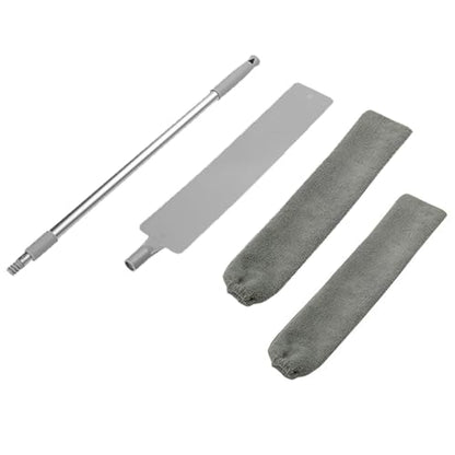 Retractable Gap Dust Cleaner, with 2 Microfiber, 2025 Upgraded Retractable Gap Dust Cleaning Artifact, Under Appliance Microfiber Duster, for Cleaning Under Appliances Furniture Couch Fridge (B2) - color: B2