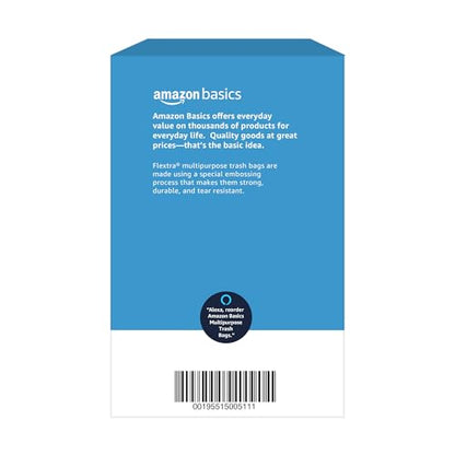 Amazon Basics Flextra Multipurpose Drawstring Trash Bags,30 Gallon,50 Count (Pack of 6) - size: 50 Count (Pack of 6)