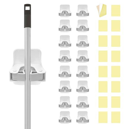 Superio Broom Organizer, Single Plastic Broom & Mop Organizers (Plastic, 16) - size: 16