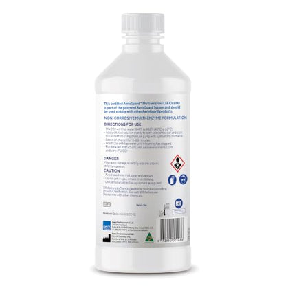 Multi-Enzyme HVAC Coil Cleaner 1Q Concentrate, AC Evaporator and Condenser Coil Cleaner for Heating and Cooling Systems, Non-Acidic Enzyme Formula, Makes 5 Gallons (32 fl oz)