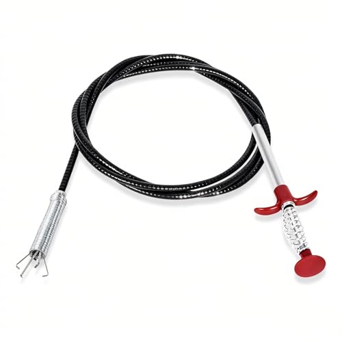 Drain Snake, 79-Inch Drain Clog Remover Tool, Flexible Grabber Claw for Bath Tub, Toilet, Kitchen Sink & Sewer