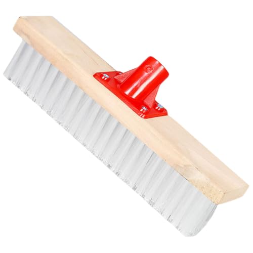 SHINEOFI Hard Bristle Floor Brush with Long Handle Nylon Stiff Bristle Scrub Brush for Bathroom and Outdoor Patio Cleaning for Heavy-Duty Floor and Carpet Stain Removal