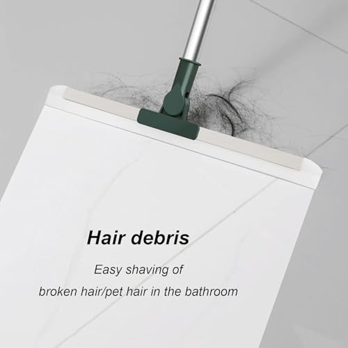 EKDHRA 50 inch Heavy Duty Magic Broom Silicon Floor Wiper with 180 Degree Rotating Squeegee for Home Garage Bathroom Tile Marble Glass Window Cleaning Tool.