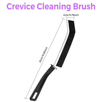 Detail Cleaning Brush Set of 3, Hard Bristle Gap Brushes