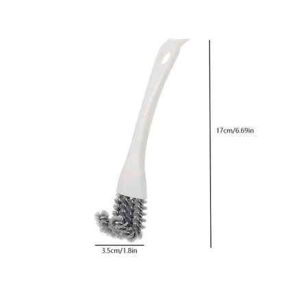 2 Pack Grill Cleaning Brush for BBQ Grill Grates, Kitchen Gap Cleaning Brush with Scraper, Detail Cleaning Tool for Stove Top, Sink, Oven Rack, Drain and Hard-to-Reach Areas