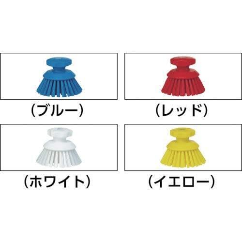 Vikan 38853 Brush,Scrub,Round,Stiff,5",PP/PBT,Blue - color: Blue