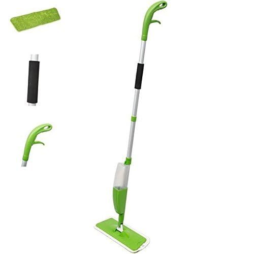 Washable Spray Floor Mop with Microfiber Pad and Refillable Bottle Suitable for Wooden, Vinyl, Marble and Tiles Floors