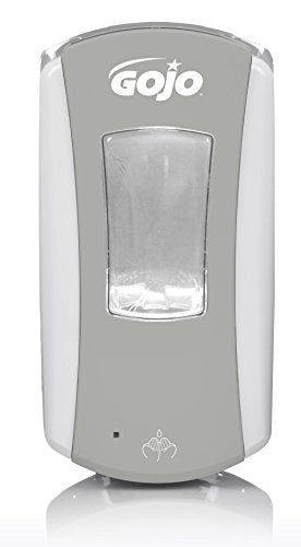 GOJO LTX-12 Touch-Free Foam Soap Dispenser, Gray/White, for 1200 mL GOJO LTX-12 Soap Refills (Pack of 1) - 1984-04 - color: Gray/White