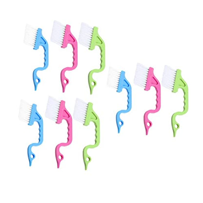 9pcs Swan Shape Window Groove Brush Handheld Cleaning Tool for Window Track Screen and Groove