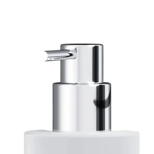 Soap Dispenser, Zinc Alloy + Frosted Glass Soap Dispenser Set with Pump,Wall Mounted Bath Accessories for Bathroom and Kitchen,Chrome - color: Chrome