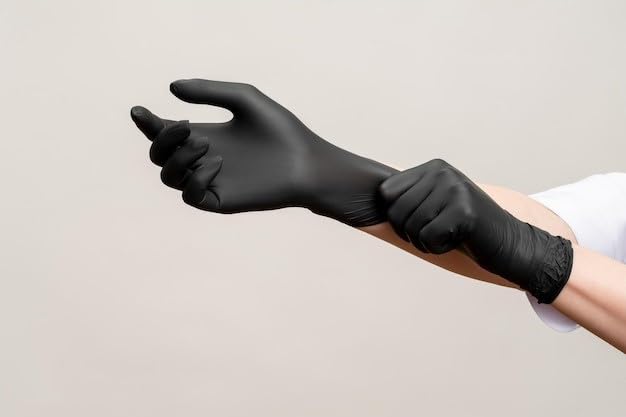 houshold purpose gloves Non Sterile Gloves 100 Pcs. Multipurpose(Medium-black)