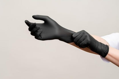 houshold purpose gloves Non Sterile Gloves 100 Pcs. Multipurpose(Medium-black)