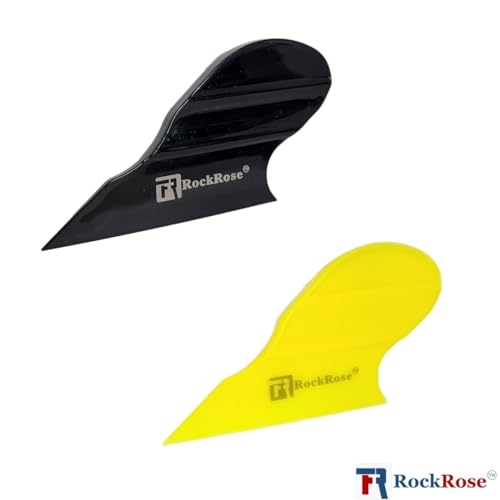 RockRose Black Side Trim Mini Squeegee - Compact and Ergonomic Tool with Flexible Blade for Precision Window Film and Car Tint Application - (Pack 3 Units)