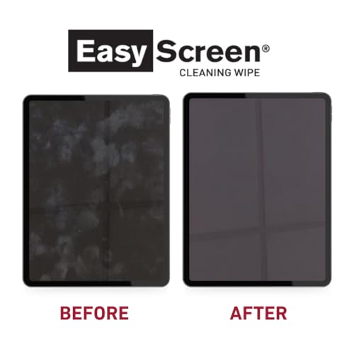 Easy Screen Cleaning Wipes, Canister – Streak-Free, Anti-Smudge Wipes for Electronics, TVs, Laptops, Tablets, Smartphones – 70 Large 6" x 9" Wipes Each, 12 Canisters per Case - size: 70 Count (Pack of 12)