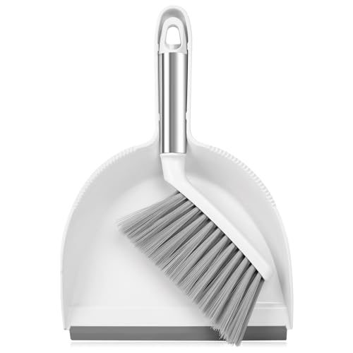 Small Broom and Dustpan Set, Dustpan and Brush Set, Small Brush and Dustpan Set, Hand Broom and Dustpan Set, Mini Handheld with Home, Desktop, Kitchen, pet