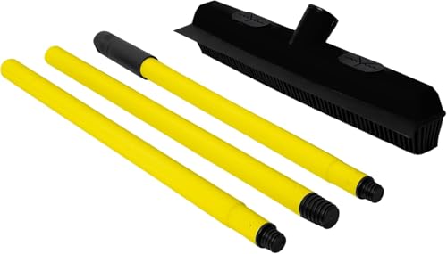 FURemover Pet Hair Removal Rubber Broom, 48" Handle - color: Furemover Sweep Pet Hair Broom