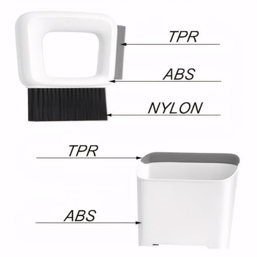 Mini Dustpan and Brush Wisp Broom and Dustpan Portable Handheld for Keyboard Bedroom Bathroom Kitchen Counter Camping Tent BBQ Table Pet(1 Set)