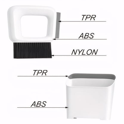 Mini Dustpan and Brush Wisp Broom and Dustpan Portable Handheld for Keyboard Bedroom Bathroom Kitchen Counter Camping Tent BBQ Table Pet(1 Set)