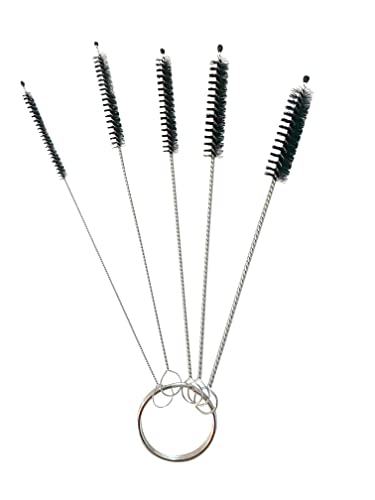 Green Piece® Glass Cleaner 3 Bottles (Made in USA) -16 oz and 5 Piece Mini Metal Nylon Tube Piece Cleaner Brush Set with Keychain Ring Combo - style: 16 Fl Oz (Pack of 3) + Keychain