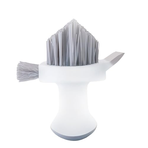 4-in-1 Grout and Scrubber Corner Brush with Scraper Tool, for Cleaning Tile, Grout, Kitchen, Bathroom, Sink, Floor, Shower