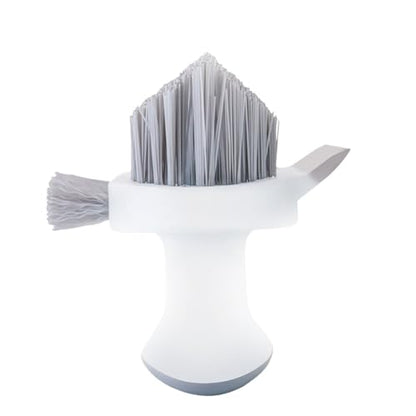 4-in-1 Grout and Scrubber Corner Brush with Scraper Tool, for Cleaning Tile, Grout, Kitchen, Bathroom, Sink, Floor, Shower