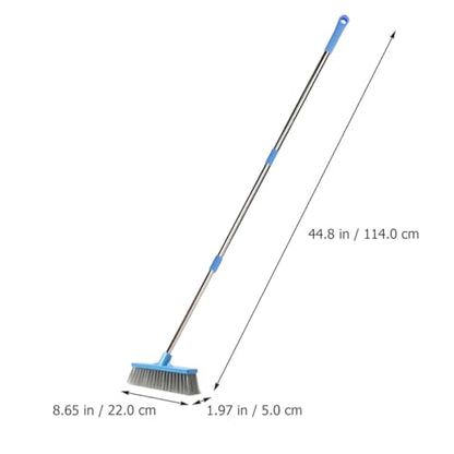 Ciieeo Long Handle Scrub Brush with Stiff Bristles Floor Brush Scrubber for Bathroom Shower Tile Cleaning Tool Suitable for Indoor Outdoor Use