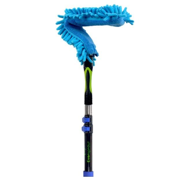 EVERSPROUT 3 Foot Flexible Microfiber Ceiling & Fan Duster | Bendable to Clean Any Fan Blade | Removable & Washable Brush Head | 3-Stage Lightweight Aluminum Extension Pole - size: 3 Foot