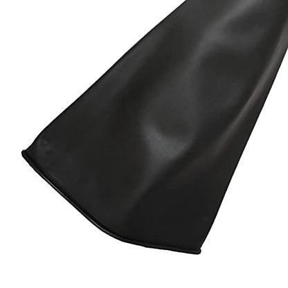 Heavy Duty Sandblasting Gloves Rubber Gloves for Sandblaster Protective Safety Work Black Striped Glove - color: Black 27.5” Gloves