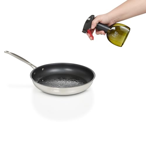 Evo Oil Sprayer Mini Non-Aerosol for Olive Oil, Cooking Oils, and Vinegars, Green, 8-Ounce Capacity, Set of 2 - color: Green