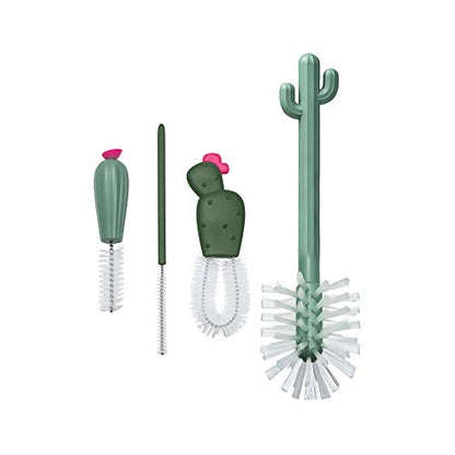 Boon Cacti Replacement Set - Bottle, Straw Brushes, Nipple, Detail - Non Toxic, Durable Nylon, Multicolor, 4 Count - size: 4 Piece Set, style: Terracotta Replacement Brush
