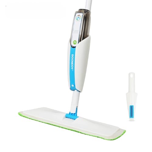 Mop and Bucket Set for Floor Cleaning – Microfiber Spray Mop with Reusable Pads, Self-Wringing Spin Mop for Hardwood Floors, Tile, Laminate – Complete Home Cleaning Kit with 360° Rotation