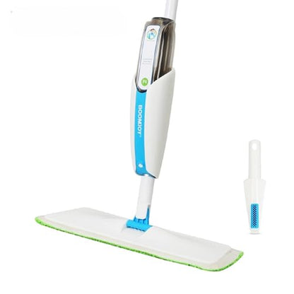 Mop and Bucket Set for Floor Cleaning – Microfiber Spray Mop with Reusable Pads, Self-Wringing Spin Mop for Hardwood Floors, Tile, Laminate – Complete Home Cleaning Kit with 360° Rotation