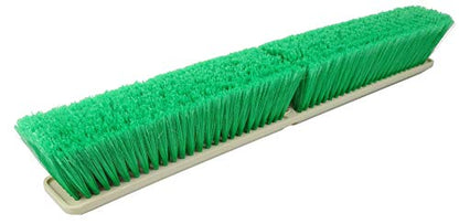 Weiler 42163 Perma-Sweep 18" Block Size, 3" Trim Length, Flagged Green Polystyrene Fill, Fine Sweeping Floor Brush - size: 18 Inch, style: Fine Sweeping
