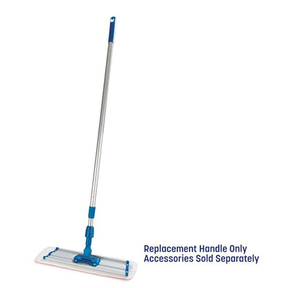 Carlisle FoodService Products Telescopic Mop Handle for Flat Head Mops for Floor Cleaning, Home, Kitchen, Restaurants, Office, And Janitorial Use, Aluminum, 43 - 70 Inches, Silver - size: 1