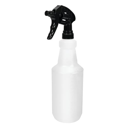 Performance Tool W1473 Heavy Duty 32 oz. Spray Bottle - Professional Grade Chemical Resistant Sprayer for Auto, Home, Garden and Industrial Use