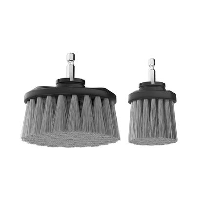 Dirt Devil Medium Bristle Cleaning Brush Set, 2 Piece, 2" and 3.5" Brushes Included, for Use on Showers, Porcelain and More, General-Purpose Cleaning, Scrubber Brush Drill Attachment for Cleaning - style: Medium Bristle Brush