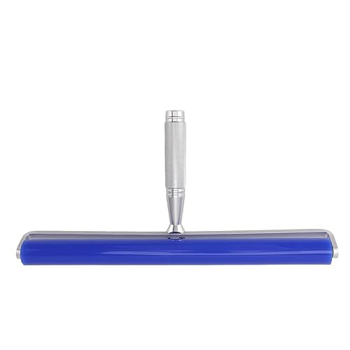 Dust Removal Roller Silicone Soft Aluminum Alloy Handle Iron Bearing Anti Static Roller for Film Dust Fibers Powder (14in) - size: 14in