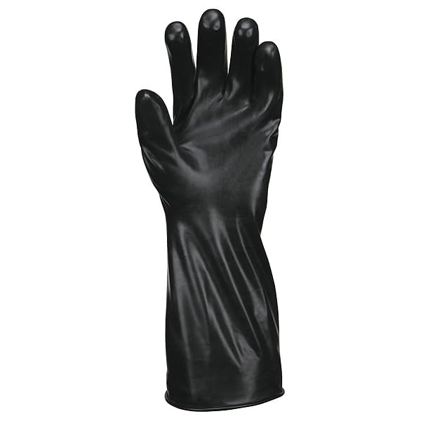 MCR Safety CP7XL Butyl Rubber Gloves, 7 Mil Smooth Finish, Gauntlet Rolled Cuff, 14" Length, X-Large, 1-Pair