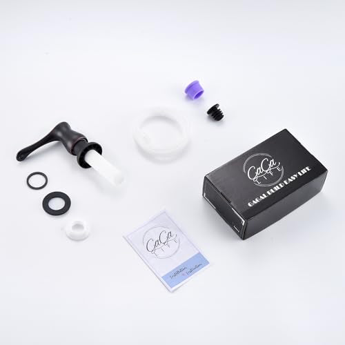 GAGALIFE Kitchen Sink Soap Dispenser Oil Rubbed Bronze, Under Sink Soap Dispenser with 40" Silicone Extension Tube, Say Goodbye to Frequent Refills - color: Oil-rubbed Bronze, size: with Hose