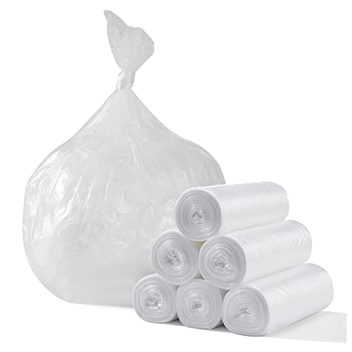 TYPLASTICS 45-48 Gallon Clear Trash Can Liners - 43" x 48" - High Density Garbage Bags - 200 Pack - Multipurpose for Office, Yard, Recycling, Industrial and Commercial - size: 25 Count (Pack of 8)