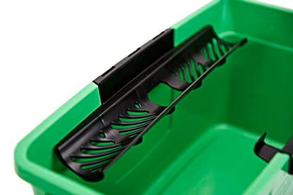 Unger QB12B Bucket 12 litres for Washers up to 35 cm Wide with Litre Scale Including Strainer as Shelf Rectangular Shape