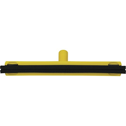 Vikan 77526 Squeegee,Fixed Head,Bench,16",PP/RB,Yellow - color: Yellow, size: 7752