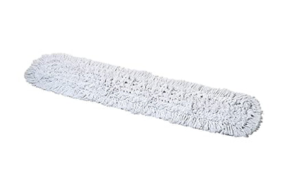 60 Inch Commercial Dust Mop Replacement Head – Reusable Cotton Dust Mop Refill for Floor Cleaning and Janitorial Use - size: 60'' X 5''