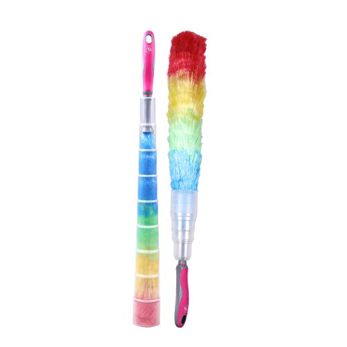 WBM Duster, Long Electrostatic Feather Clean Like a Magnet, Hand Washable and Reusable with Microfiber