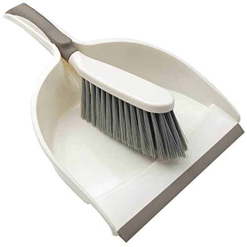 Dust Pan, Dustpan and Brush Set, Small Dust Pan and Brush Set, Hand Broom and Dustpan Set for Home, Handheld Angled Dust Pans and Brooms are Daily Cleaning Tools.Beige Brown - size: 1set