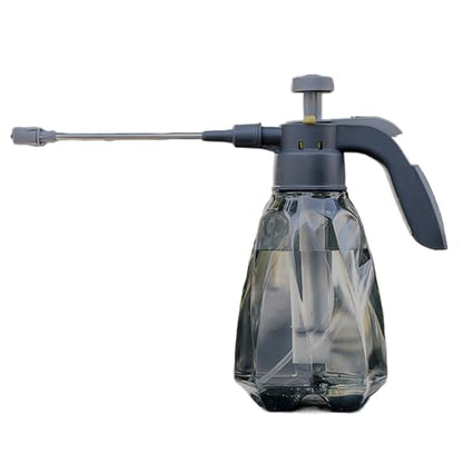 Plant Spray Bottle: 1.5 L Plastic Pressurized Spray Bottle with 360° Adjustable Nozzle Comfortable Handle for Plants and Cleaning Solutions